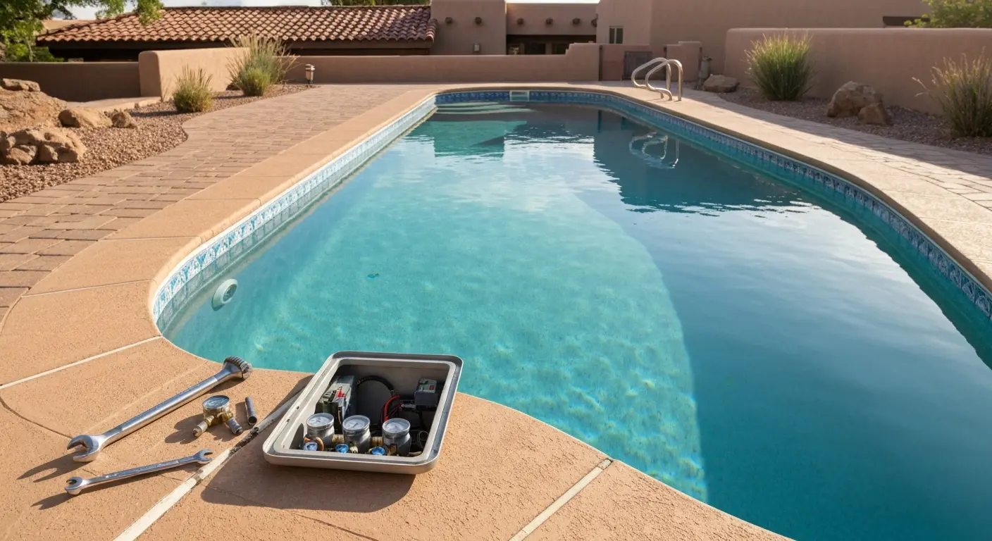 Pool repair work