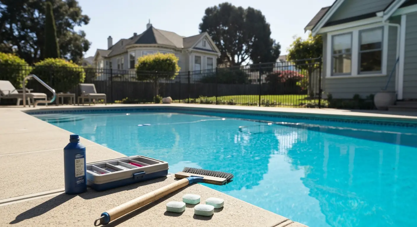Routine pool maintenance