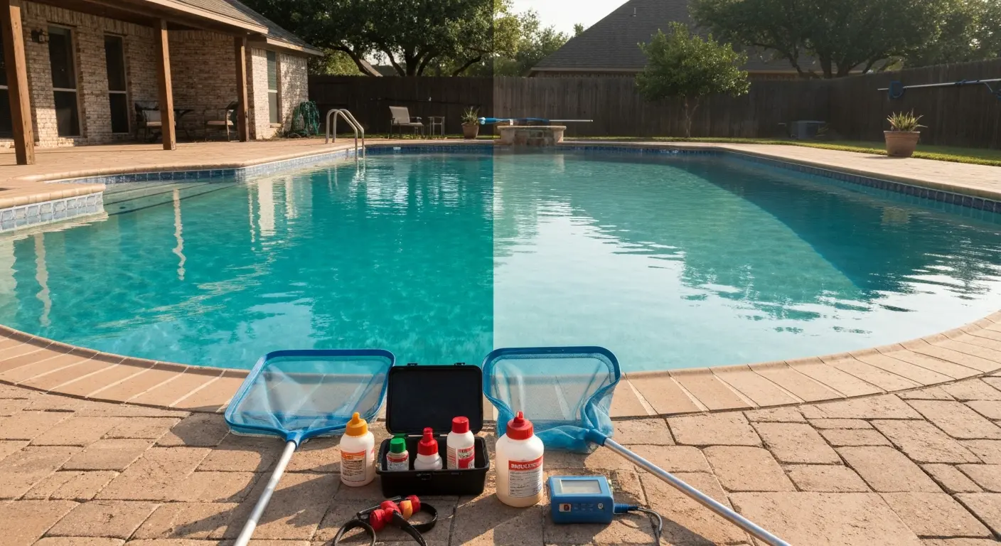 Pool clean-up and restoration