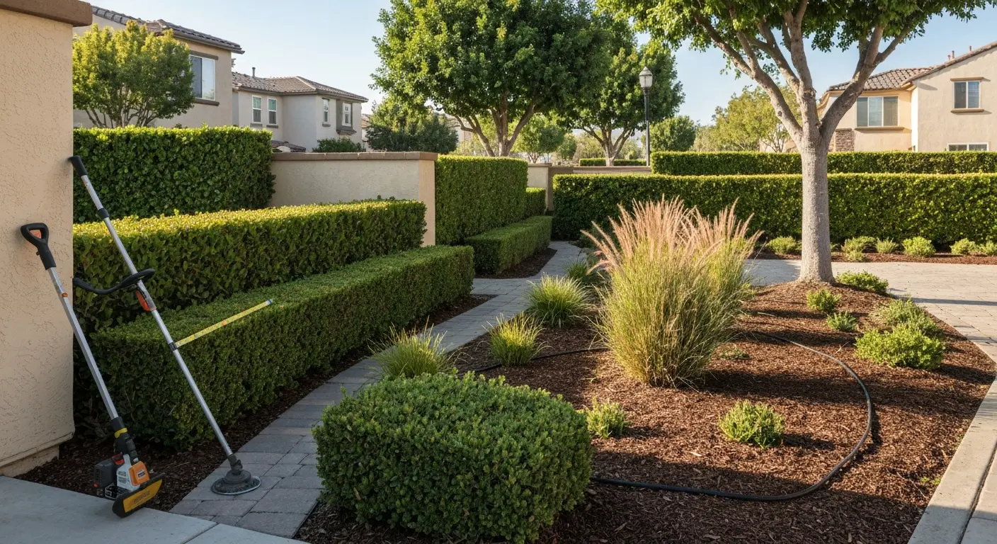 Condo landscape design with HOA compliance