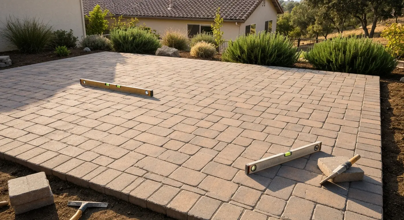 Paver patio project in Simi Valley