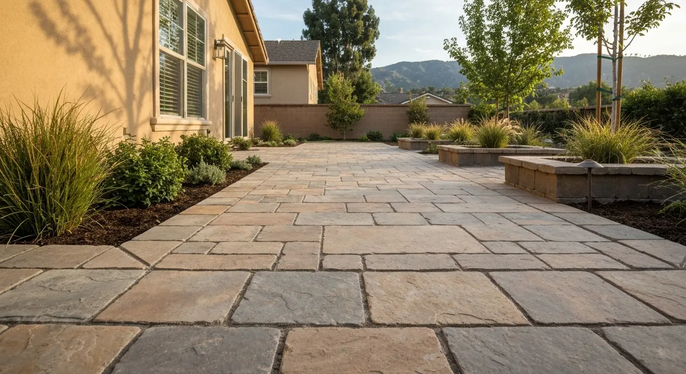 Hardscape patio design