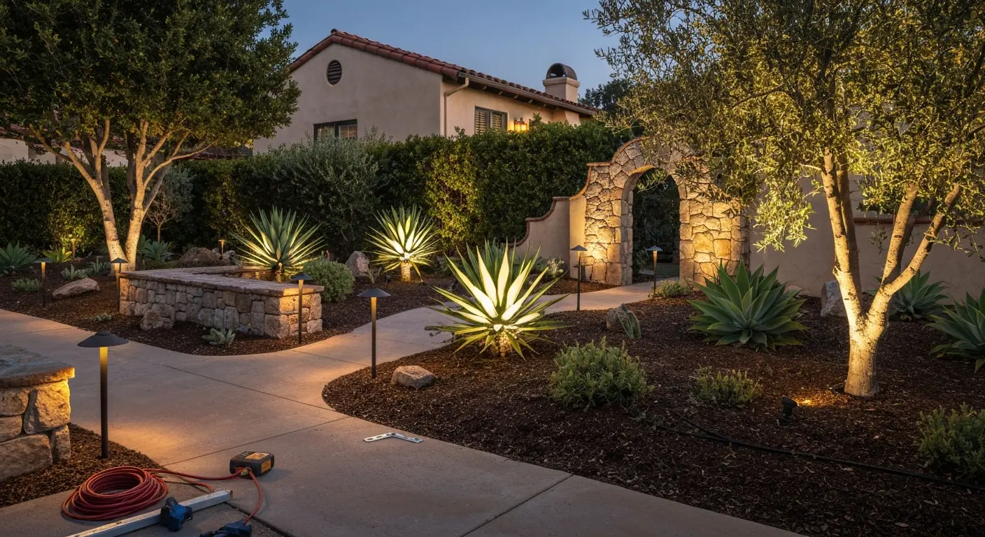 Smart landscape lighting