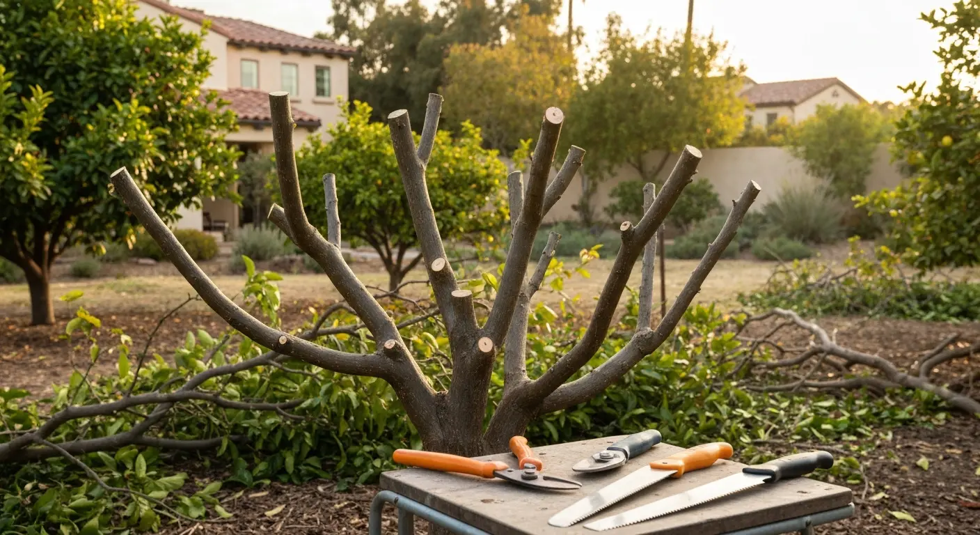 Fruit tree pruning
