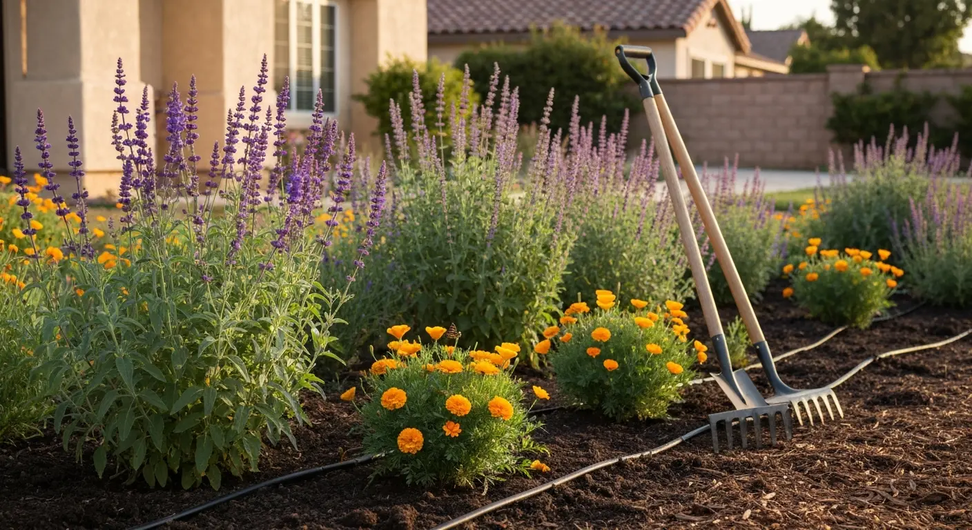 Perennial garden installation