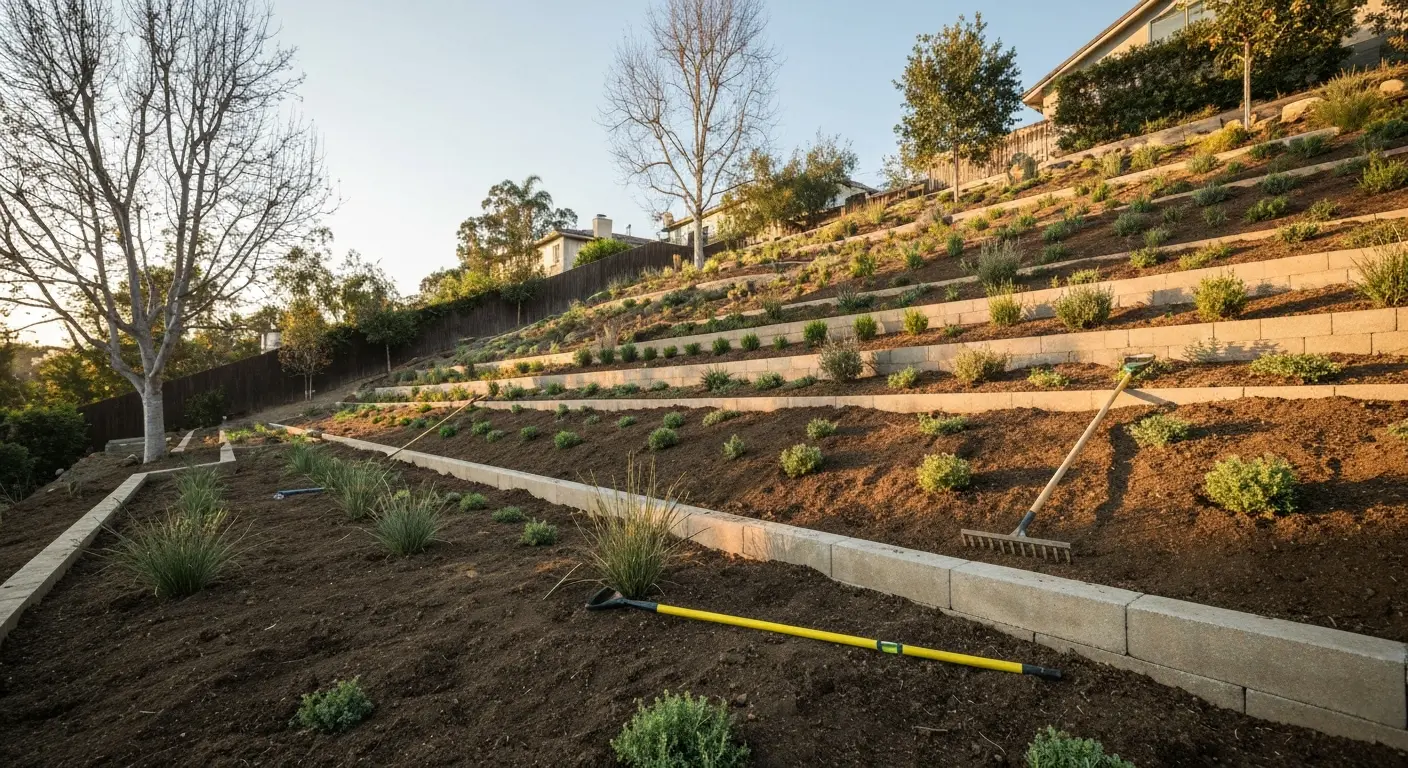 Hillside landscape design