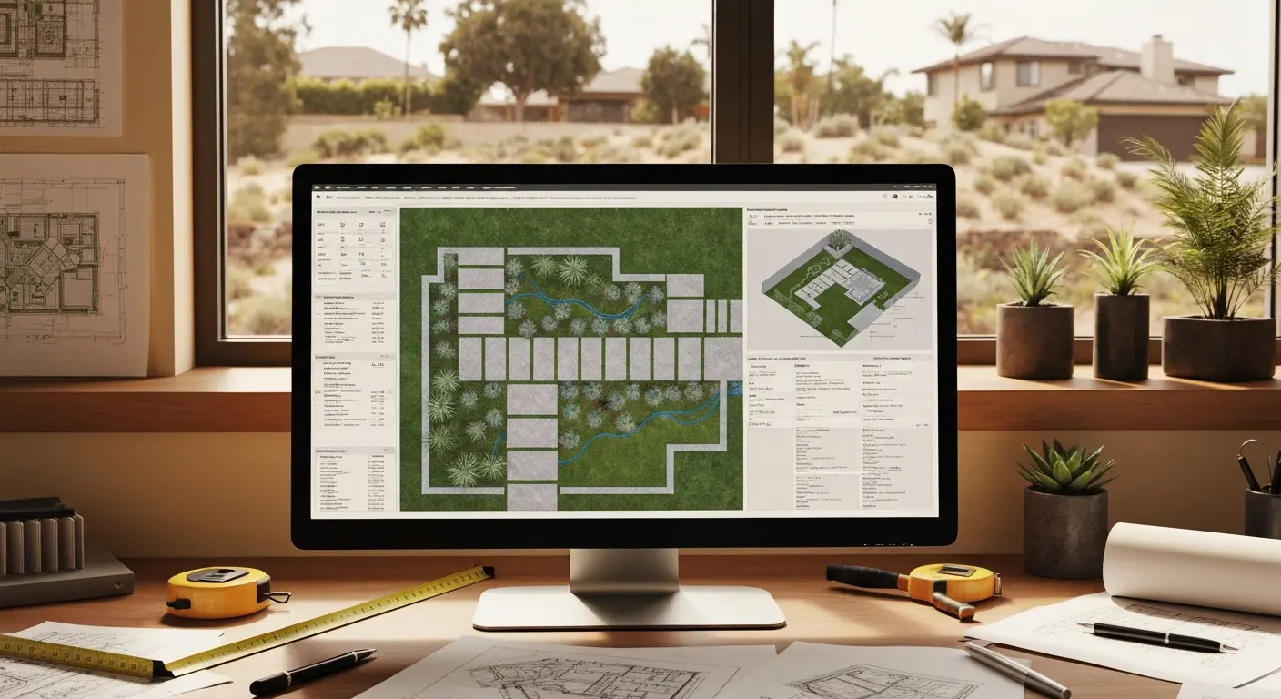 3D landscape design visualization