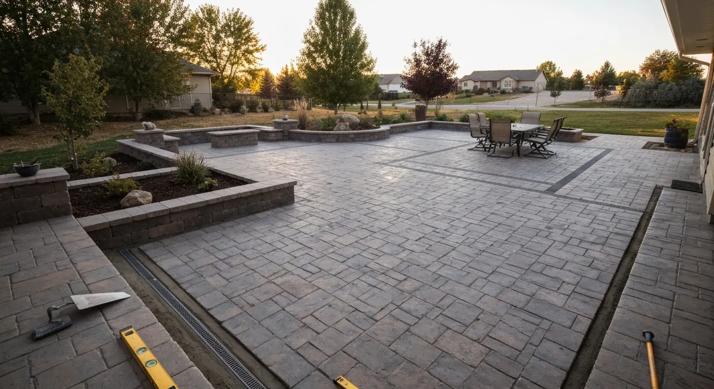 Hardscape patio design