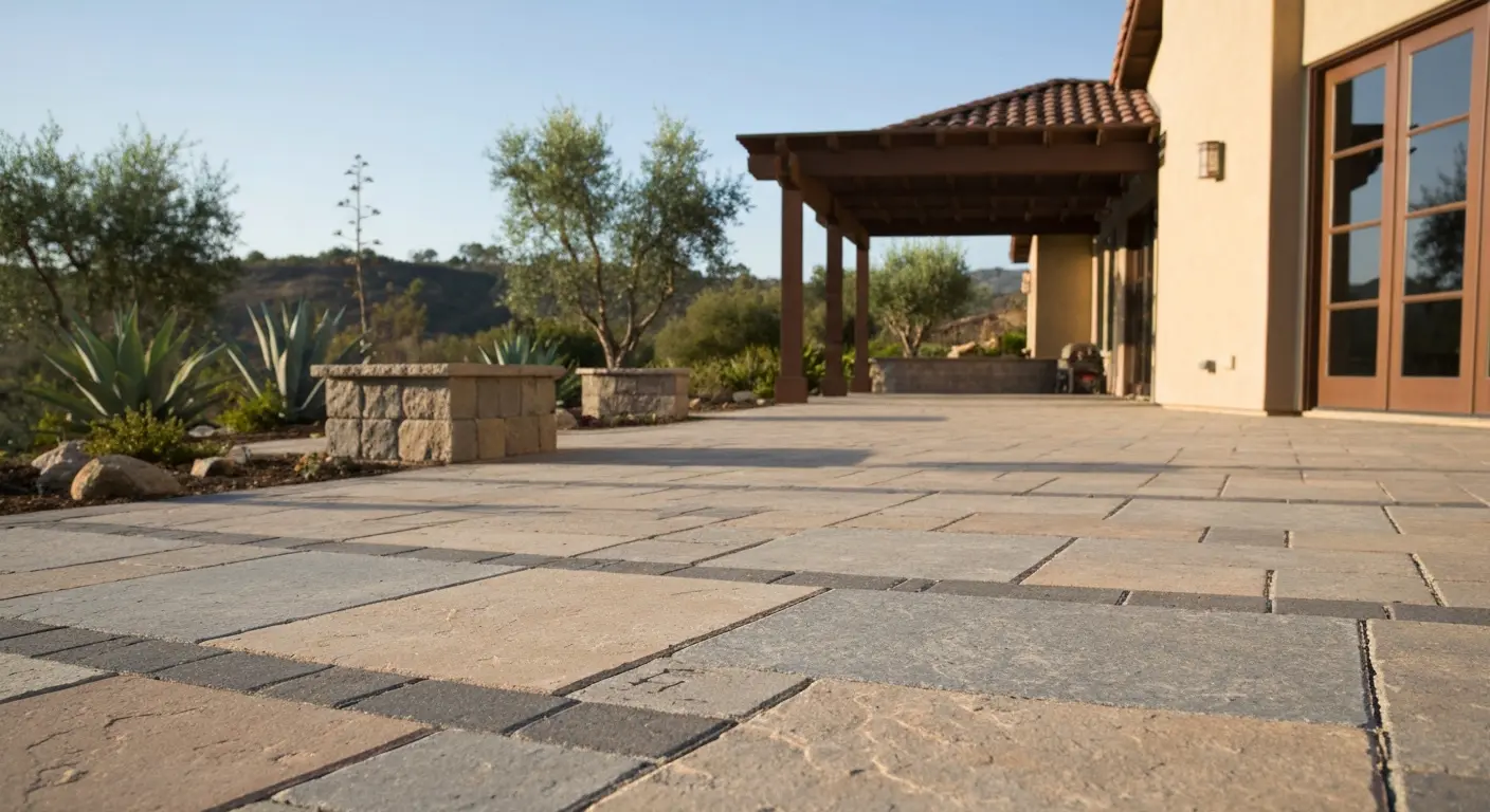 Custom stone patio and hardscape in Agoura Hills