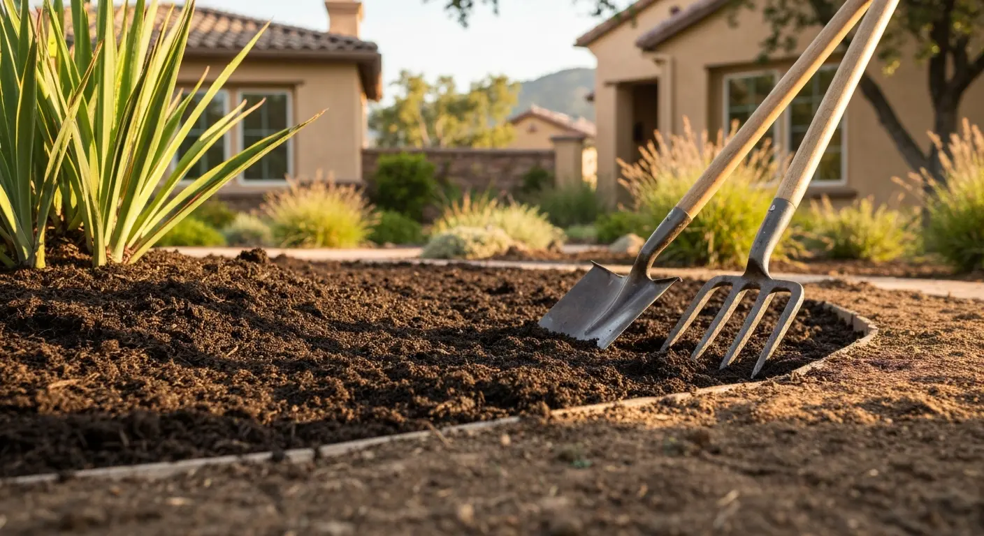 Mulch and soil preparation