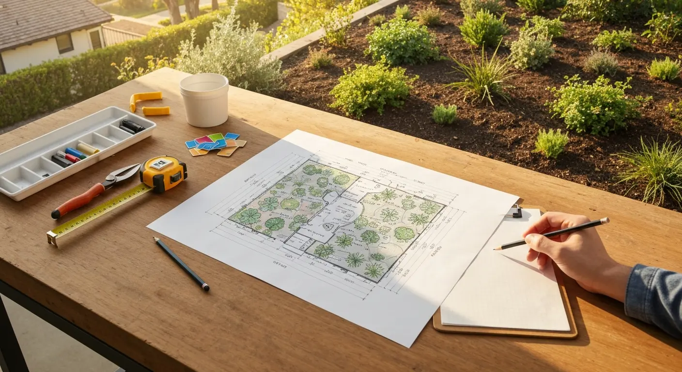 Garden design planting plan