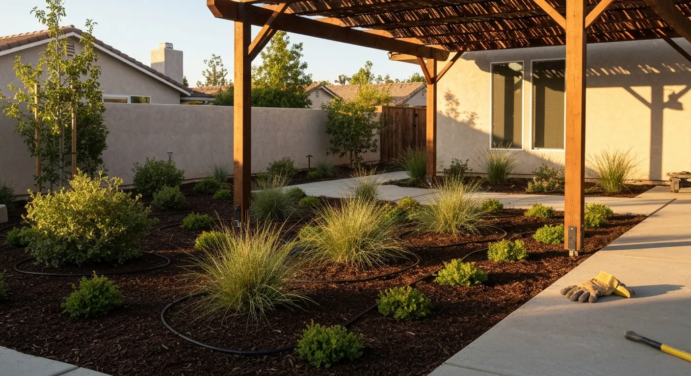 Residential landscape project in Canoga Park