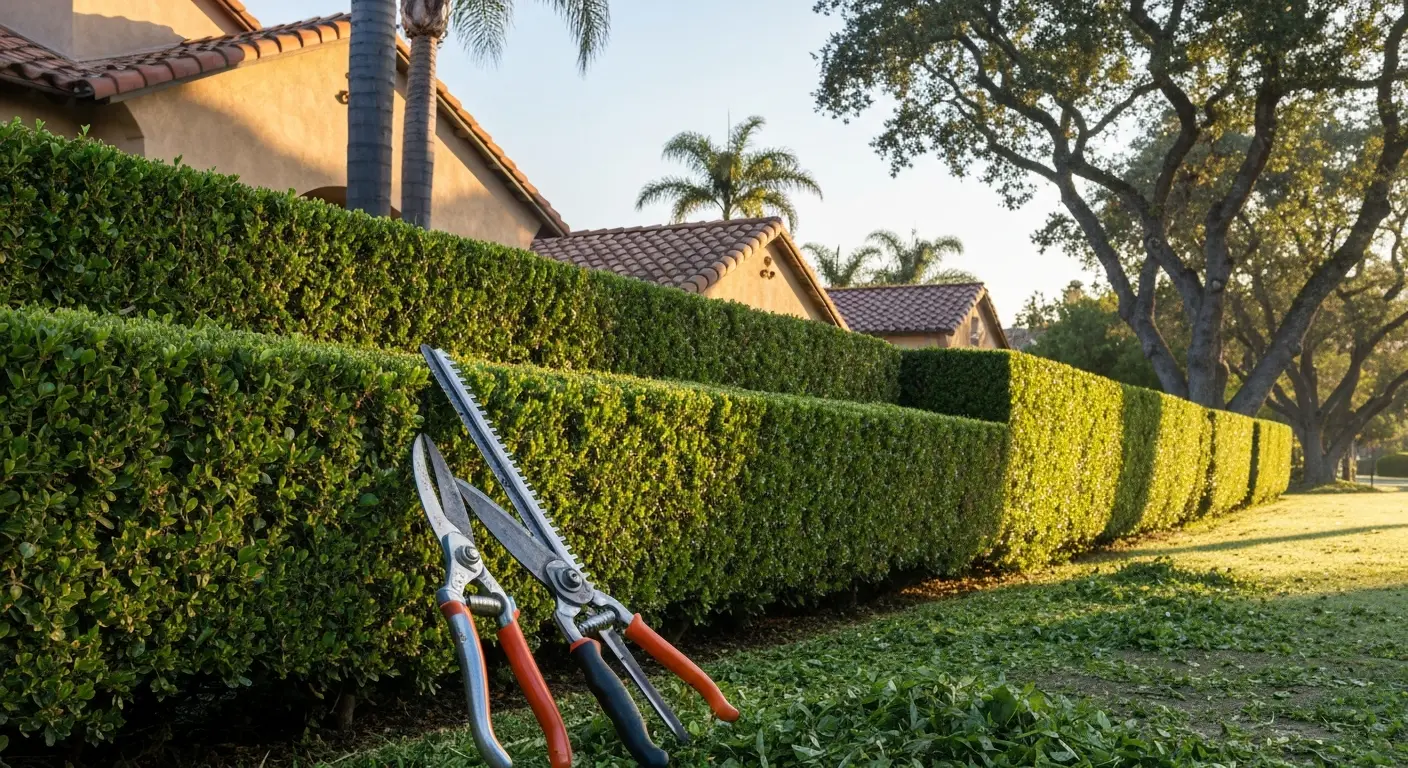 Hedge trimming service