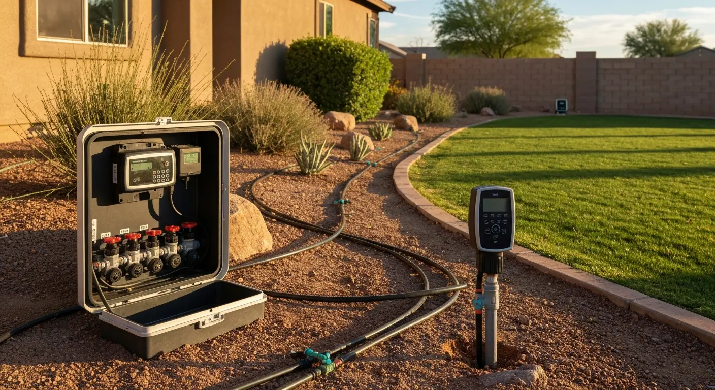 Modern irrigation system installation