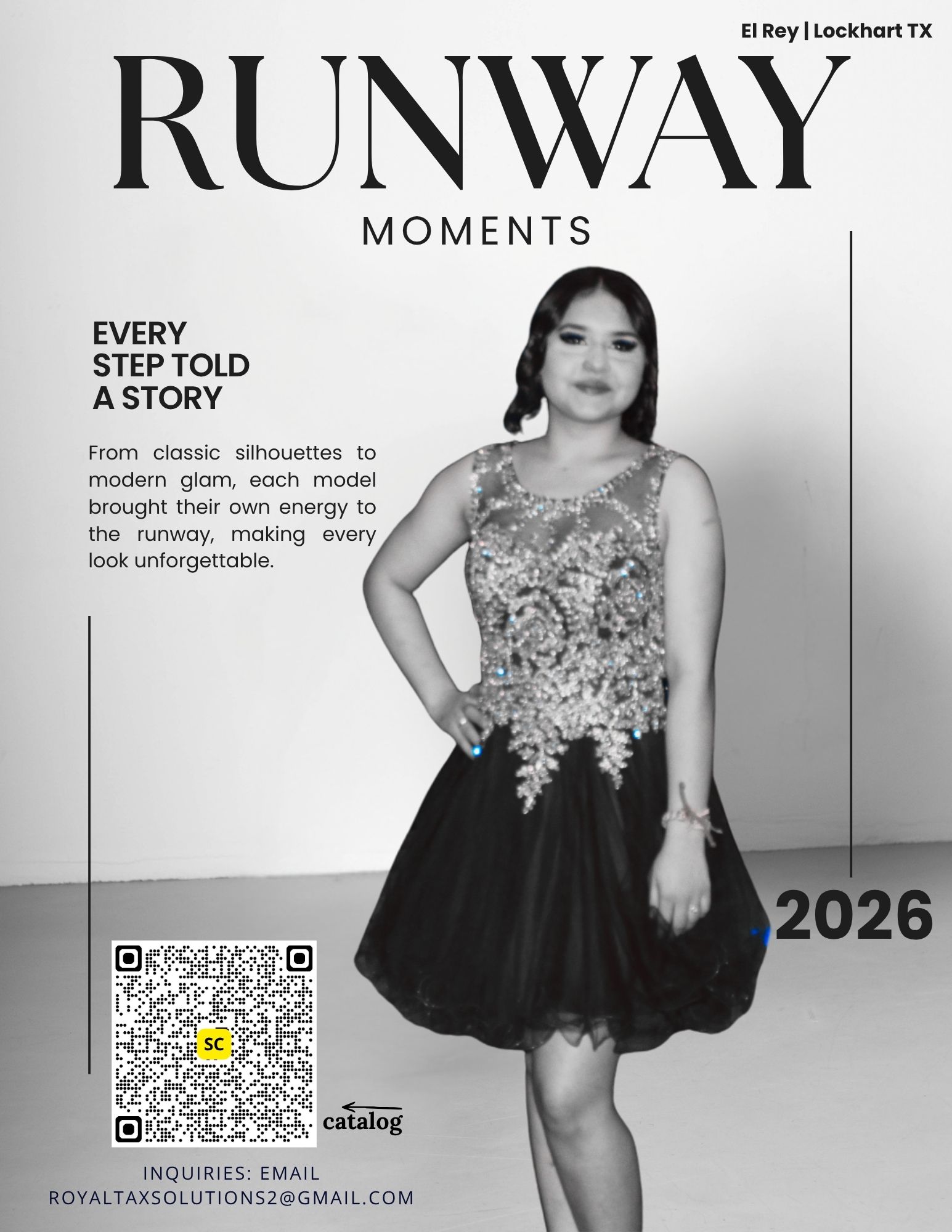 Confidence on Display social media graphic for a Central Texas community fashion event