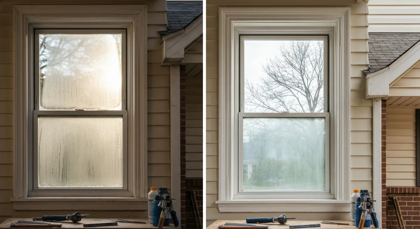 Fogged window repair