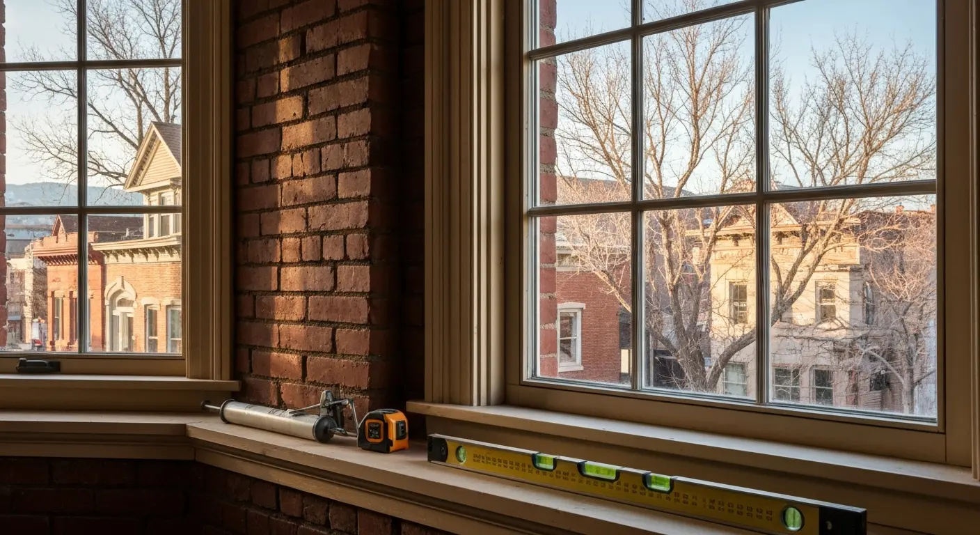 Multi-pane window installation