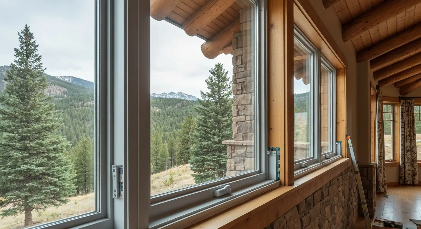 Window replacement in mountain home