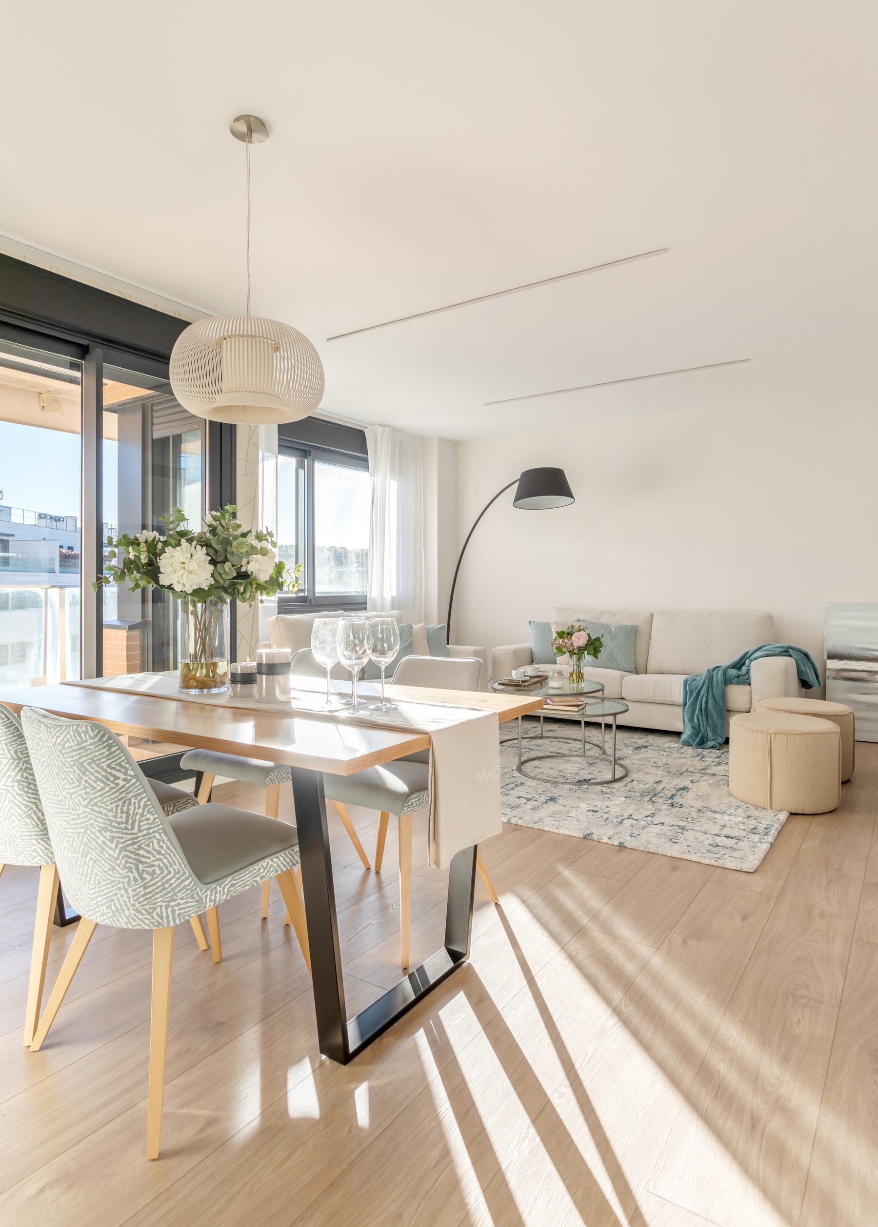 Salón y comedor del proyecto 1