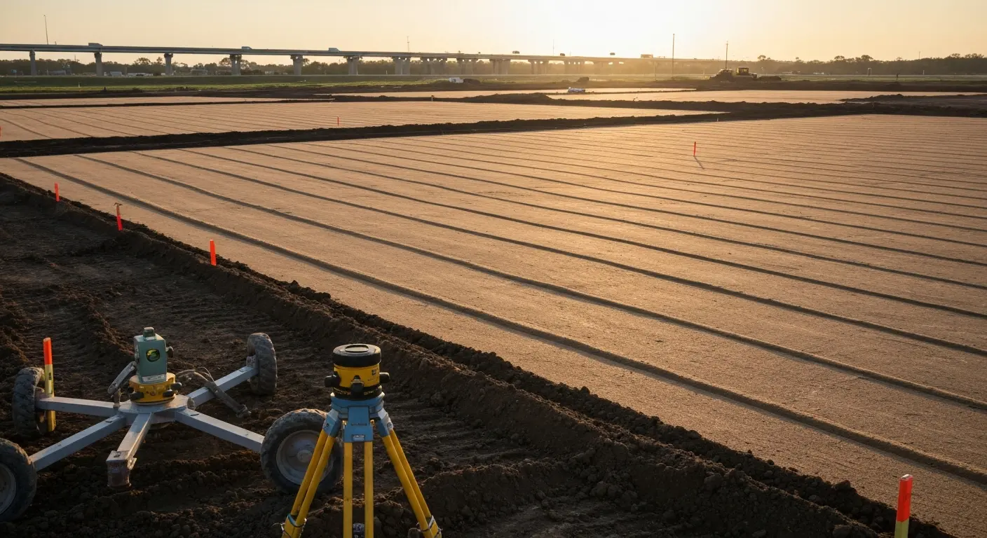 Site grading and leveling