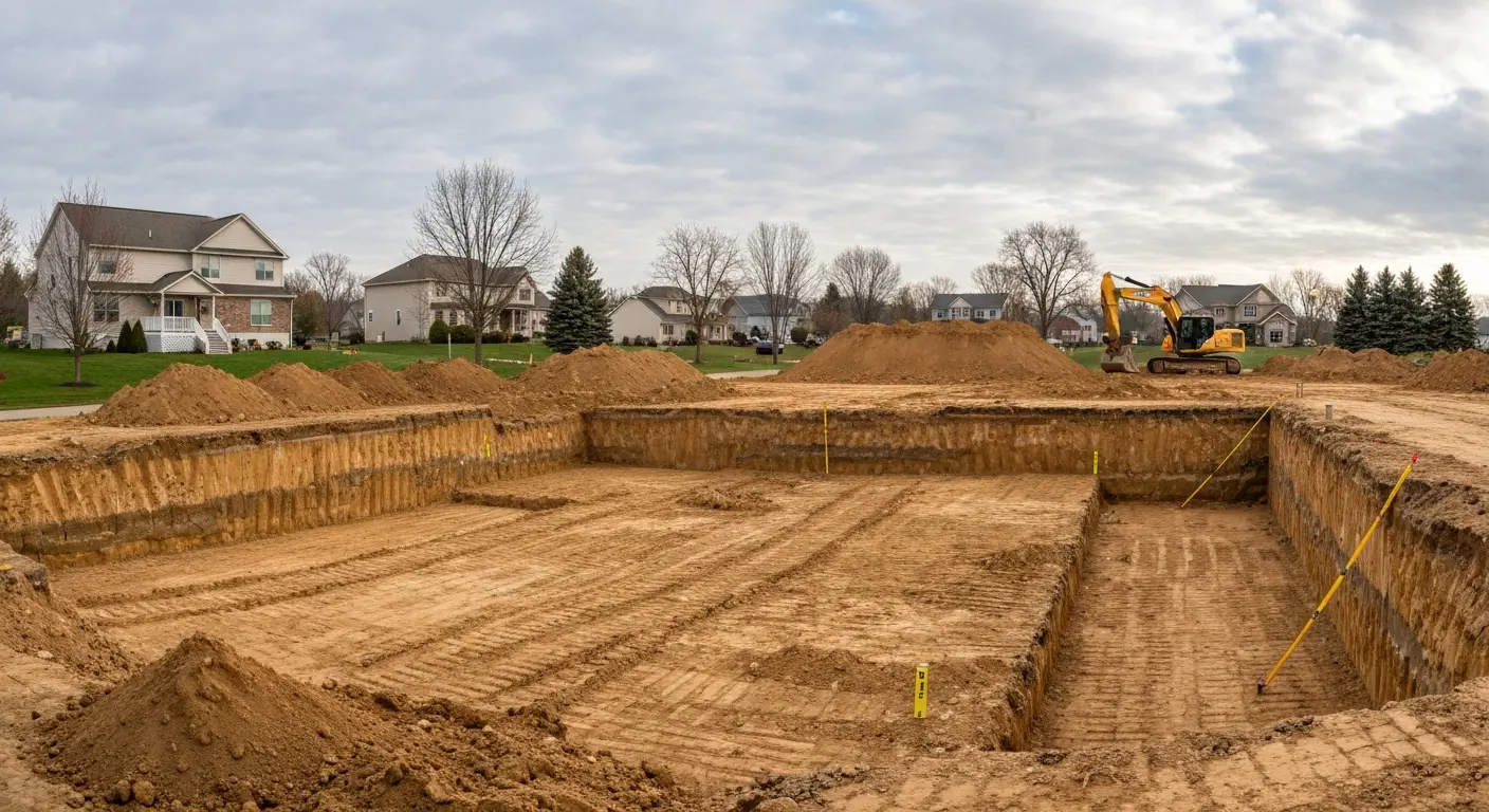 Foundation excavation project