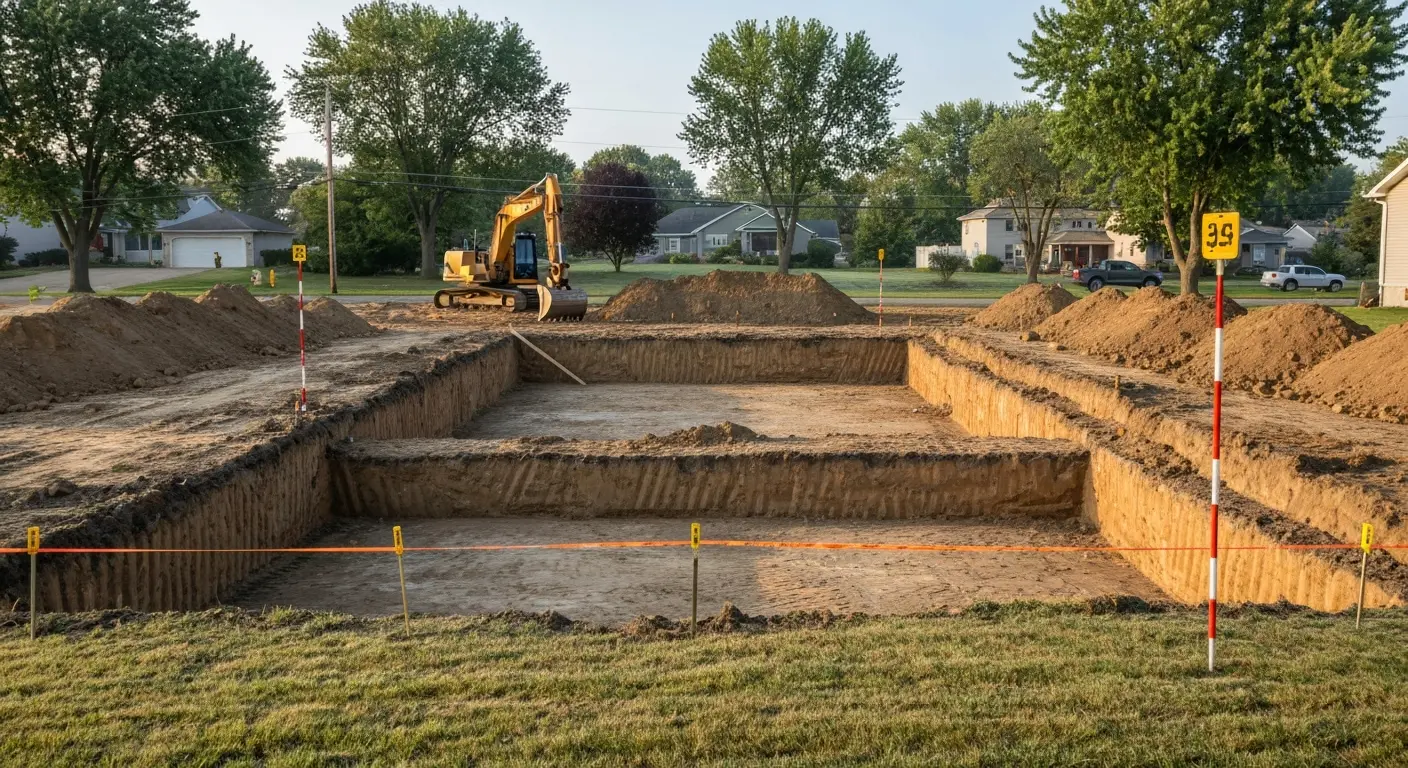 Site excavation in Oakland County