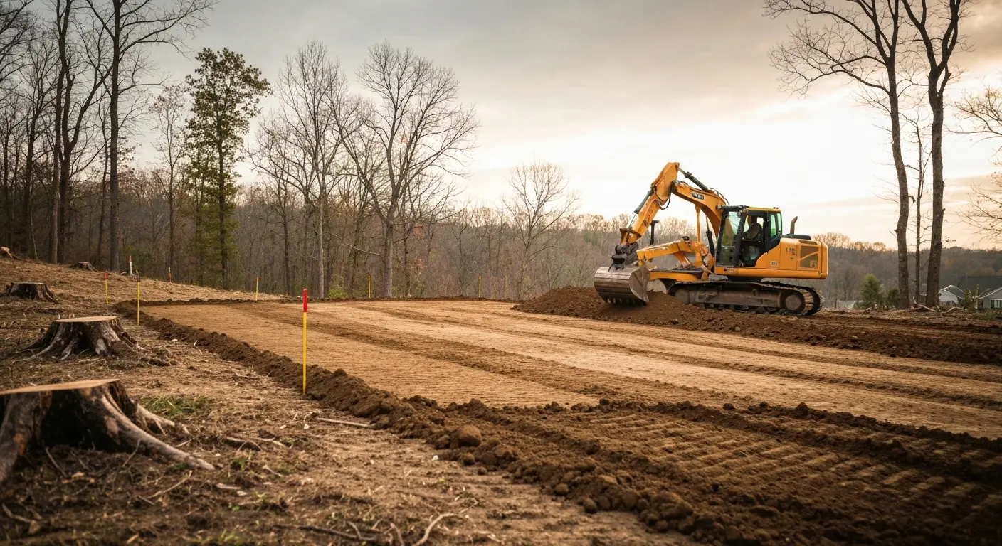 Grading and site preparation