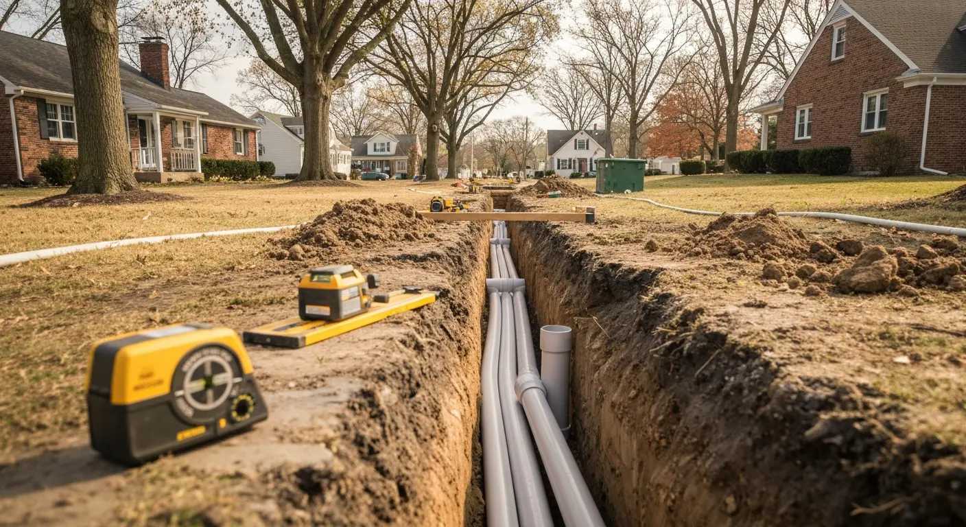Trenching and utility installation