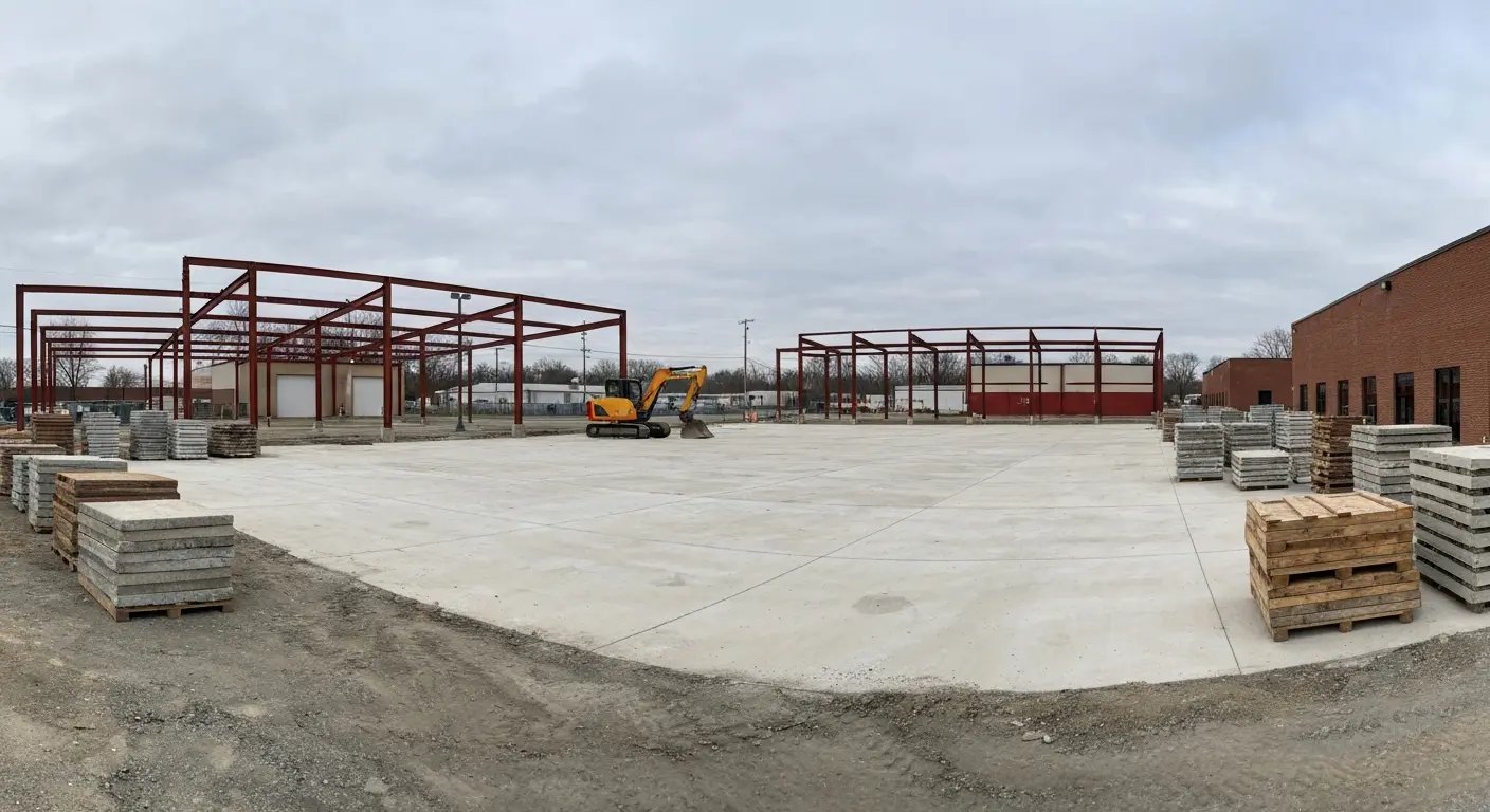 Commercial demolition debris removal