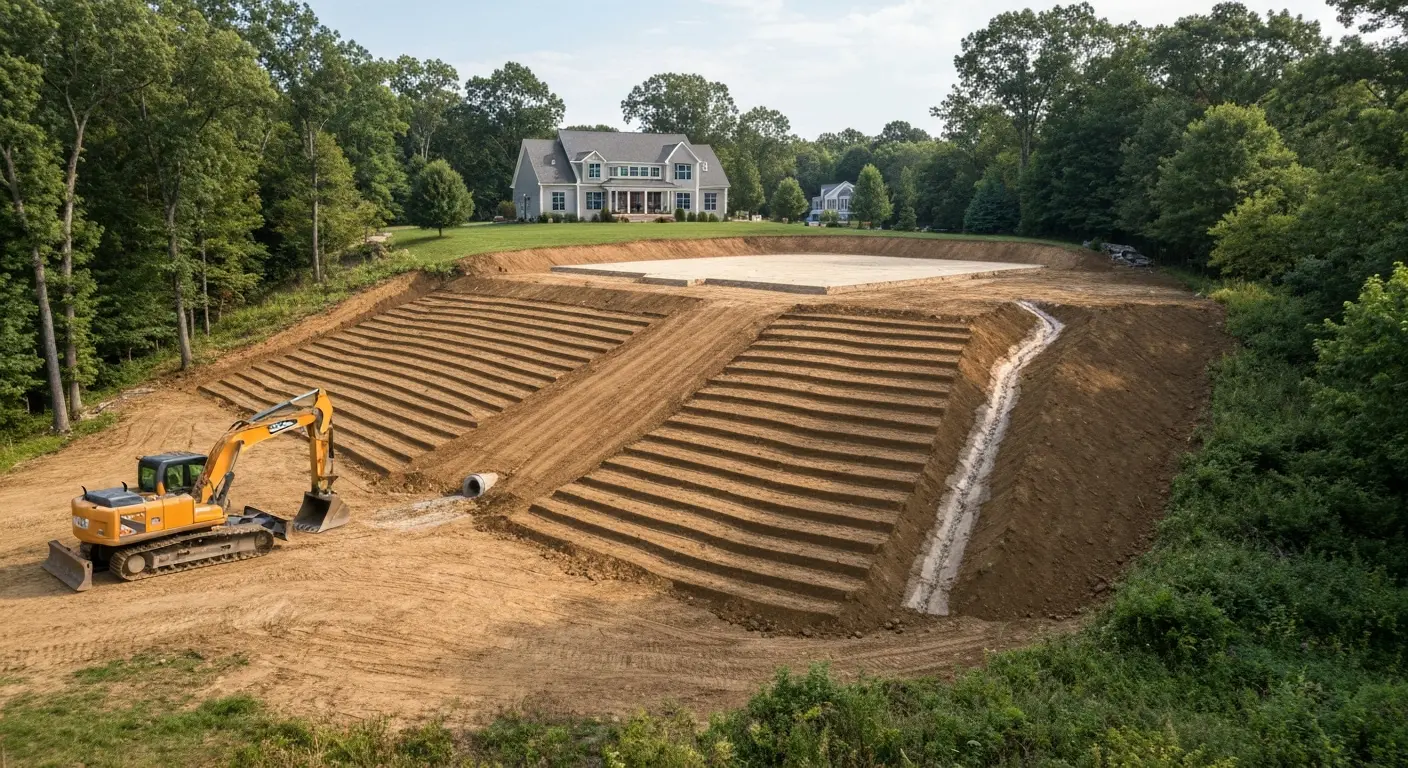 Grading and site preparation work