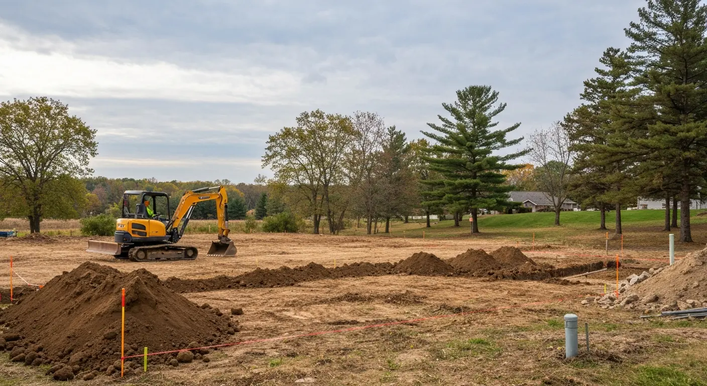 Site excavation in Oakland County