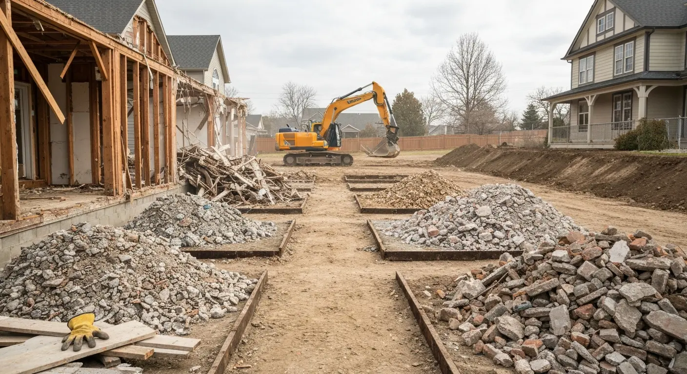 Demolition contractor work