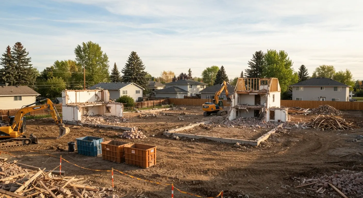 Demolition contractor work