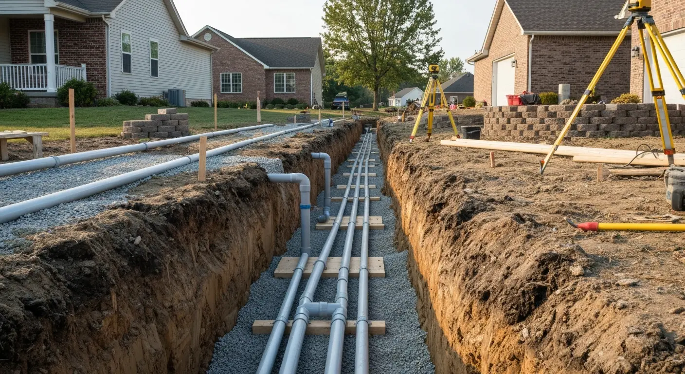 Trenching and utility services Oakland County