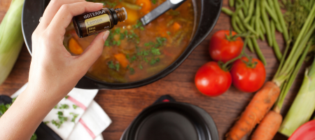 cooking with lemon essential oil