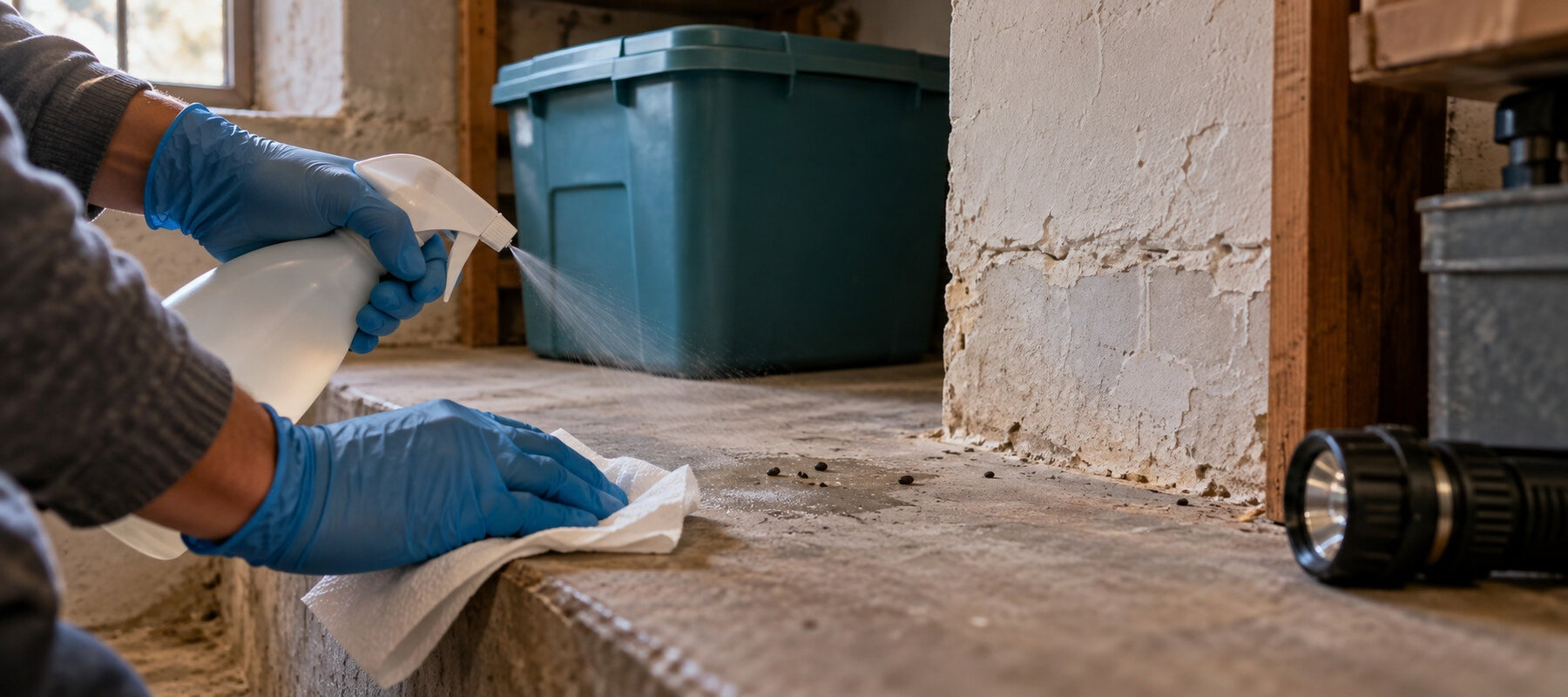 Damp Cleanup for fall pest prevention