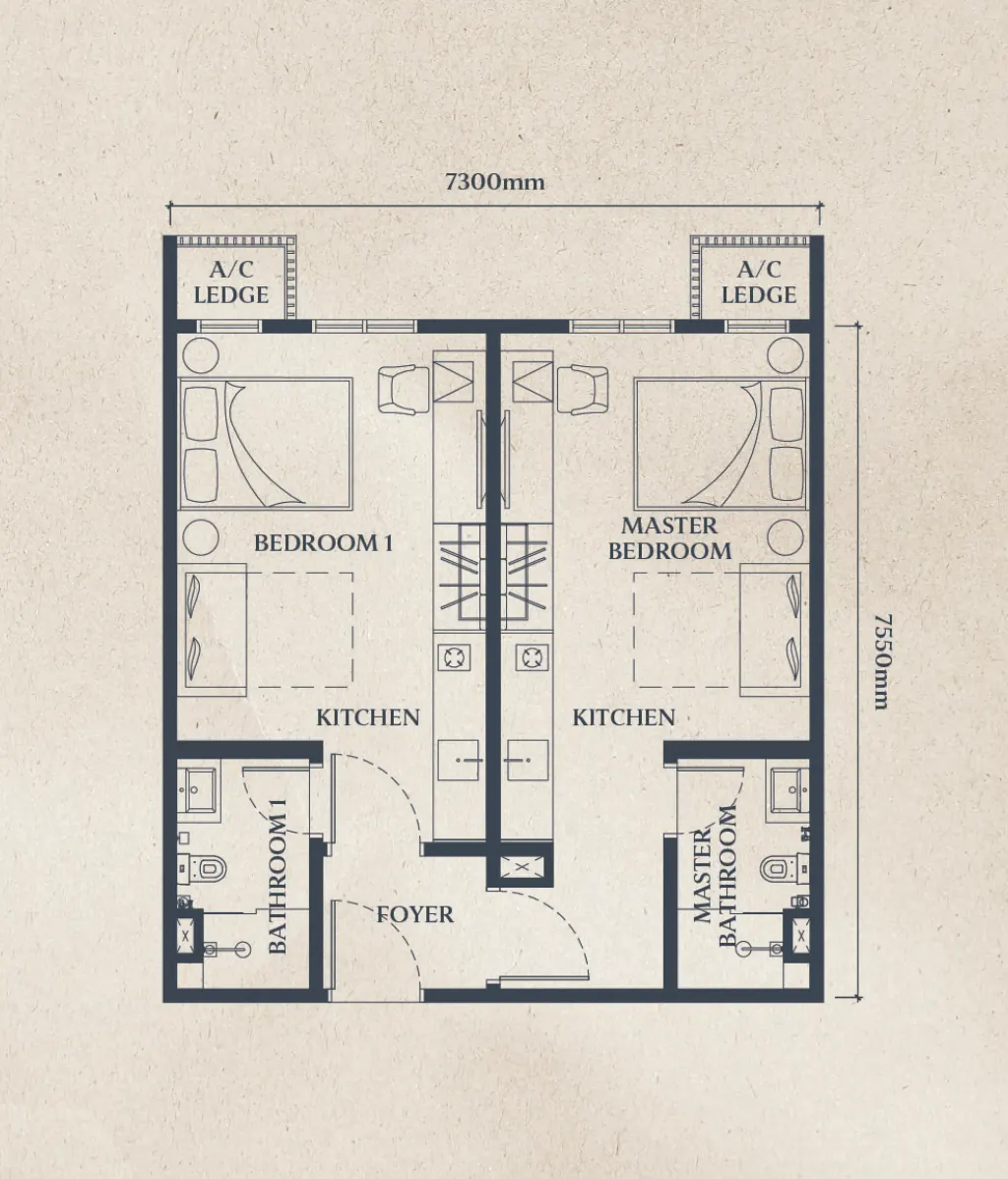 Type B Causewayz Square floor plan