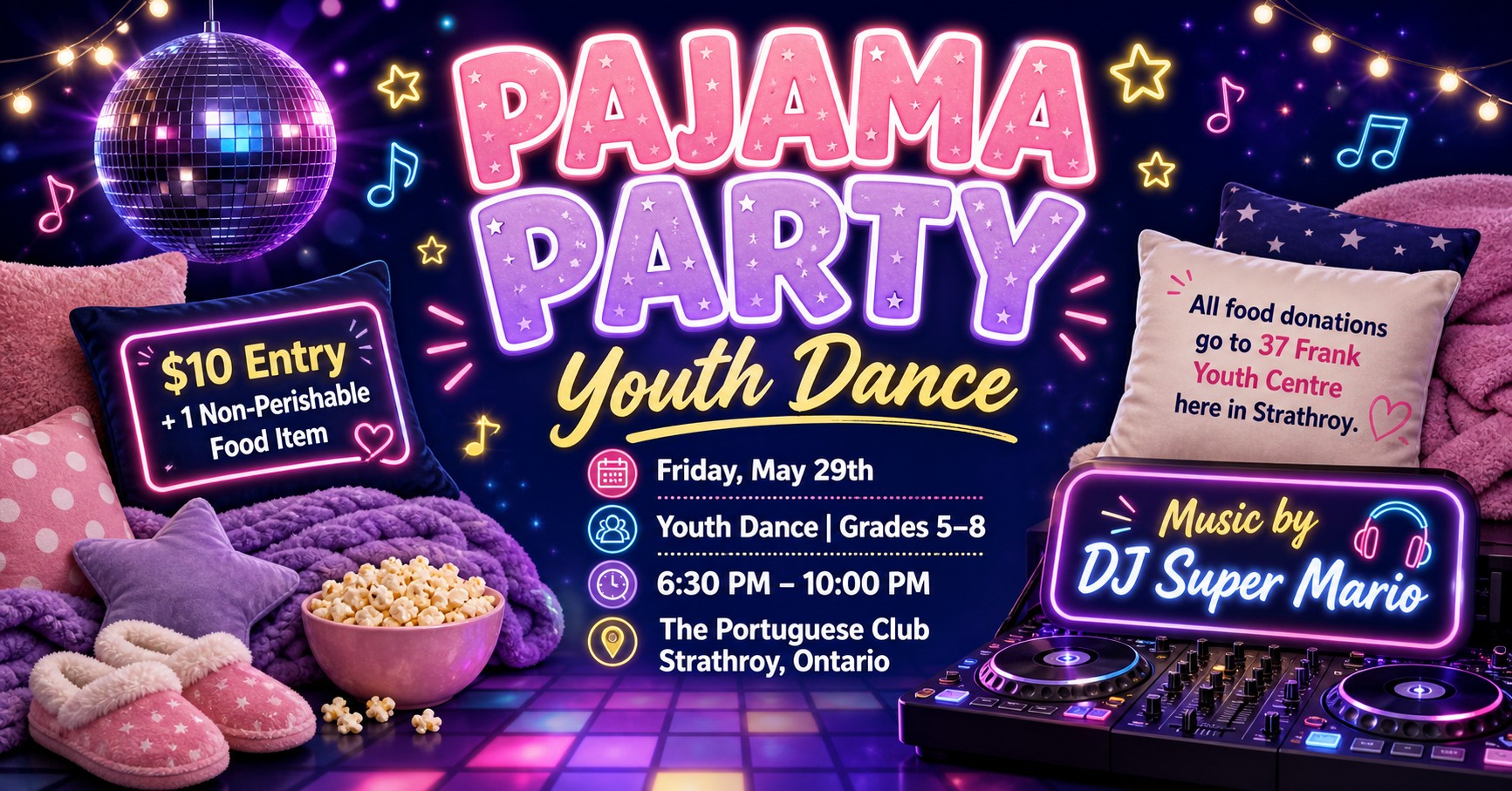 Pajama Party - Youth Dance Night