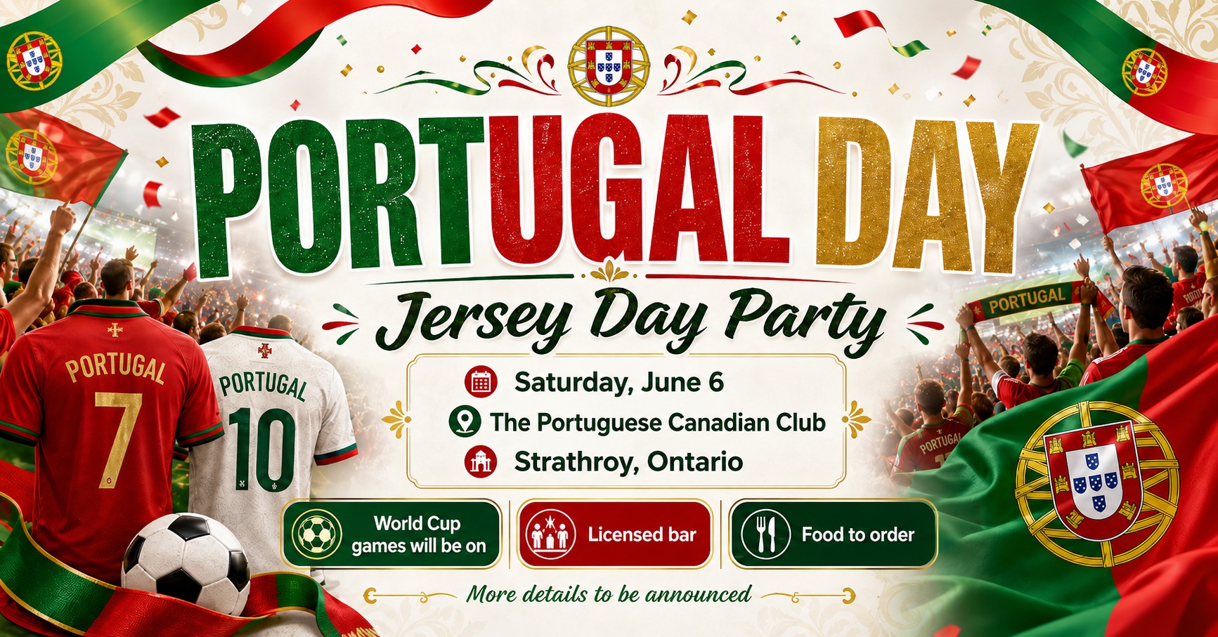 Portugal Day - Jersey Day Theme Party