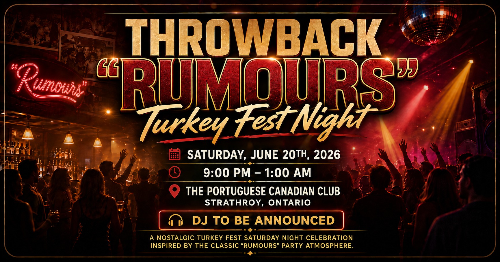 Throwback "Rumours" Turkey Fest Night