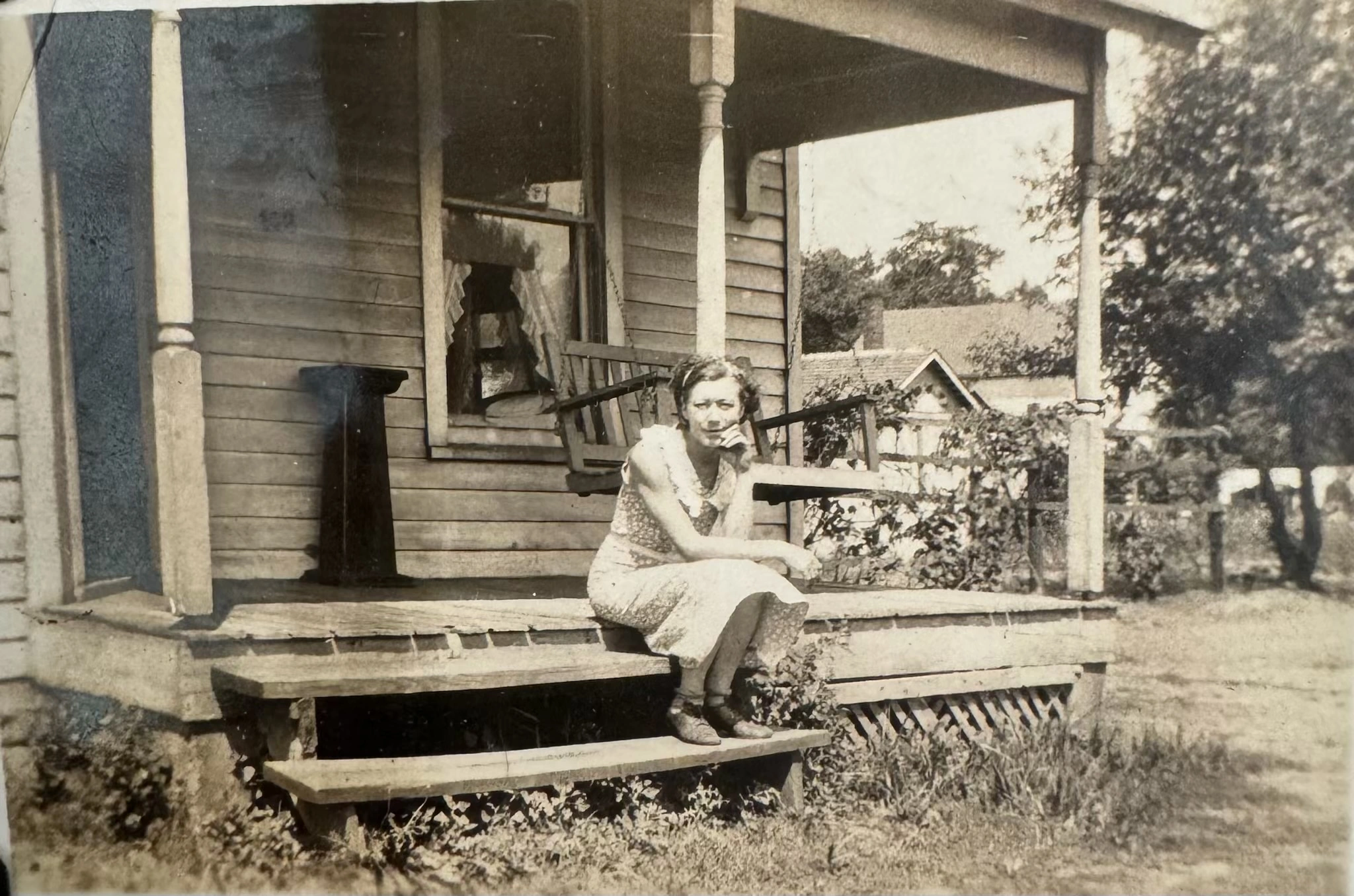 Grandma Edna Orvilda on in Stanley North Dakota at her house after moving from the farm Grandma Edna Orvilda on in Stanley North Dakota at her house after moving from the farm