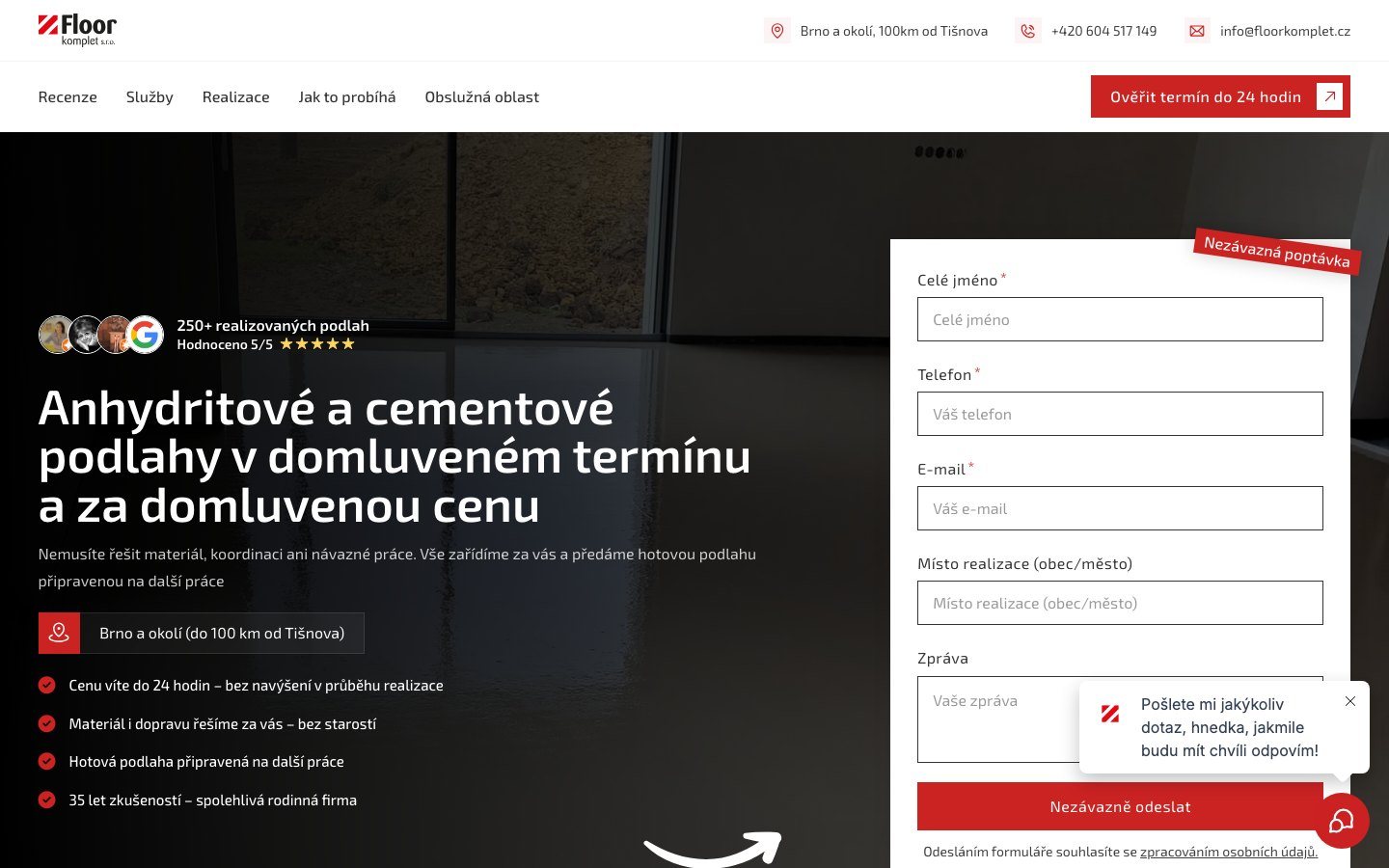 Web Lité podlahy Brno