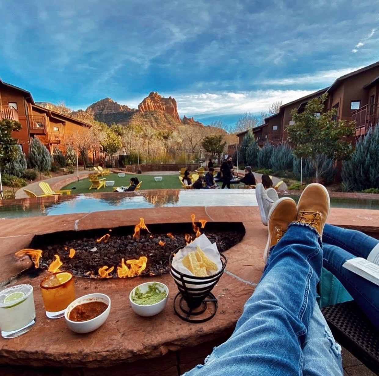 Molé Sedona patio view
