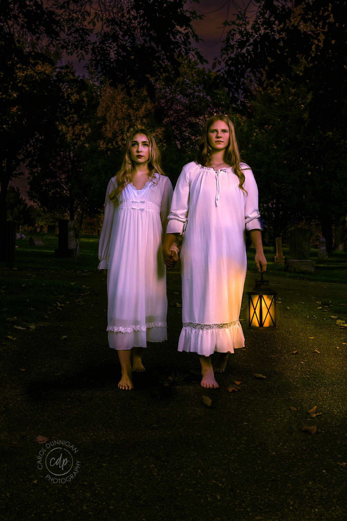 Carols Crew senior rep team spooky cemetery night styled shoot greeley colorado