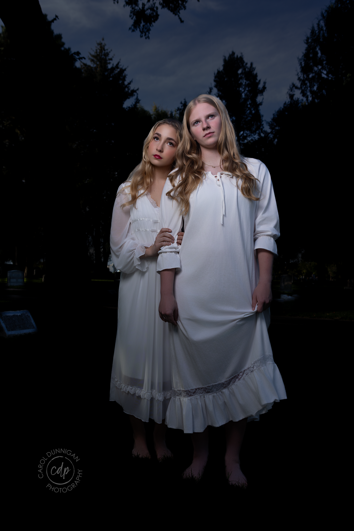 Carols Crew senior model team cemetery evening styled shoot fort collins colorado