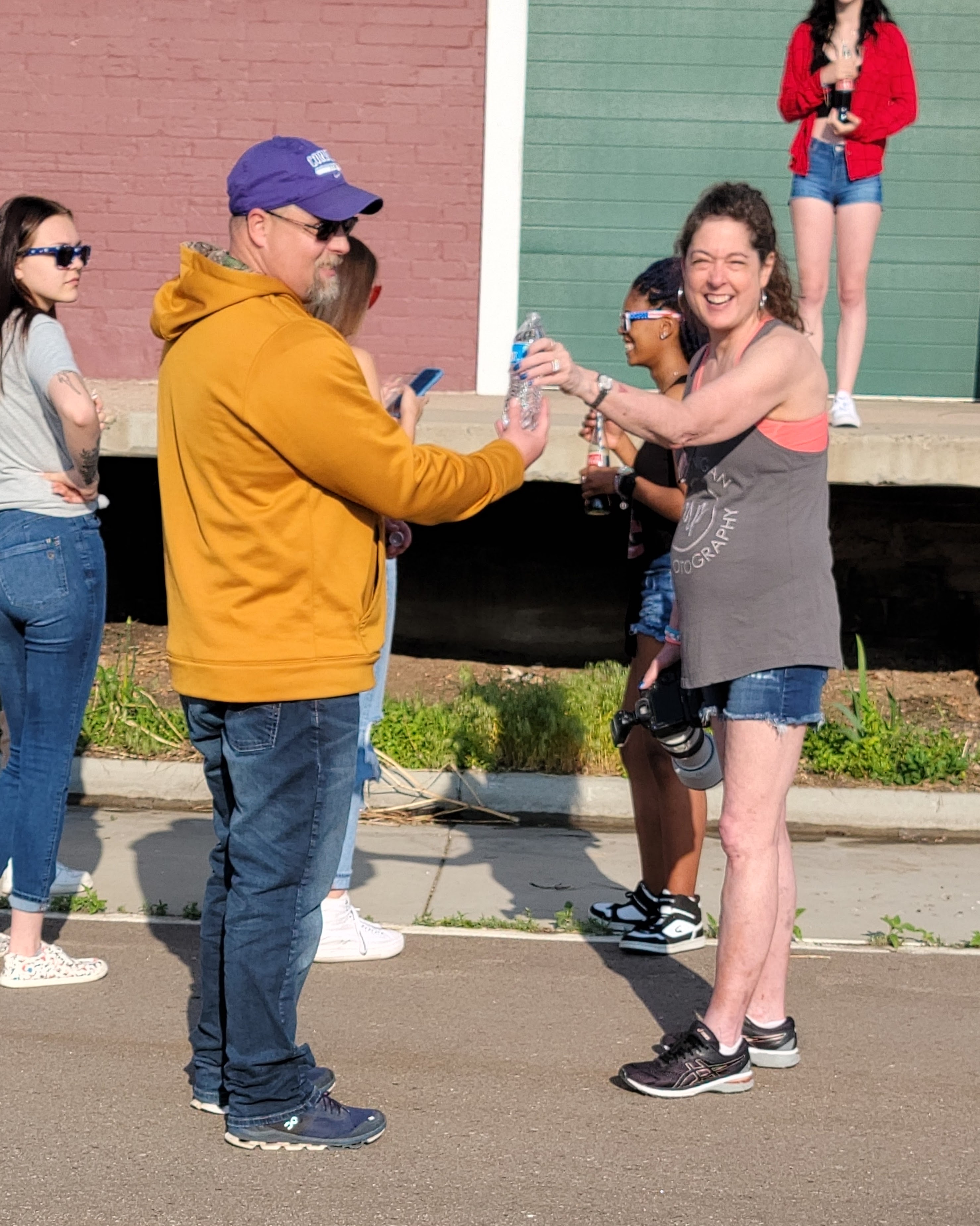 Carols Crew high school rep team girls in red white and blue outfits ault colorado