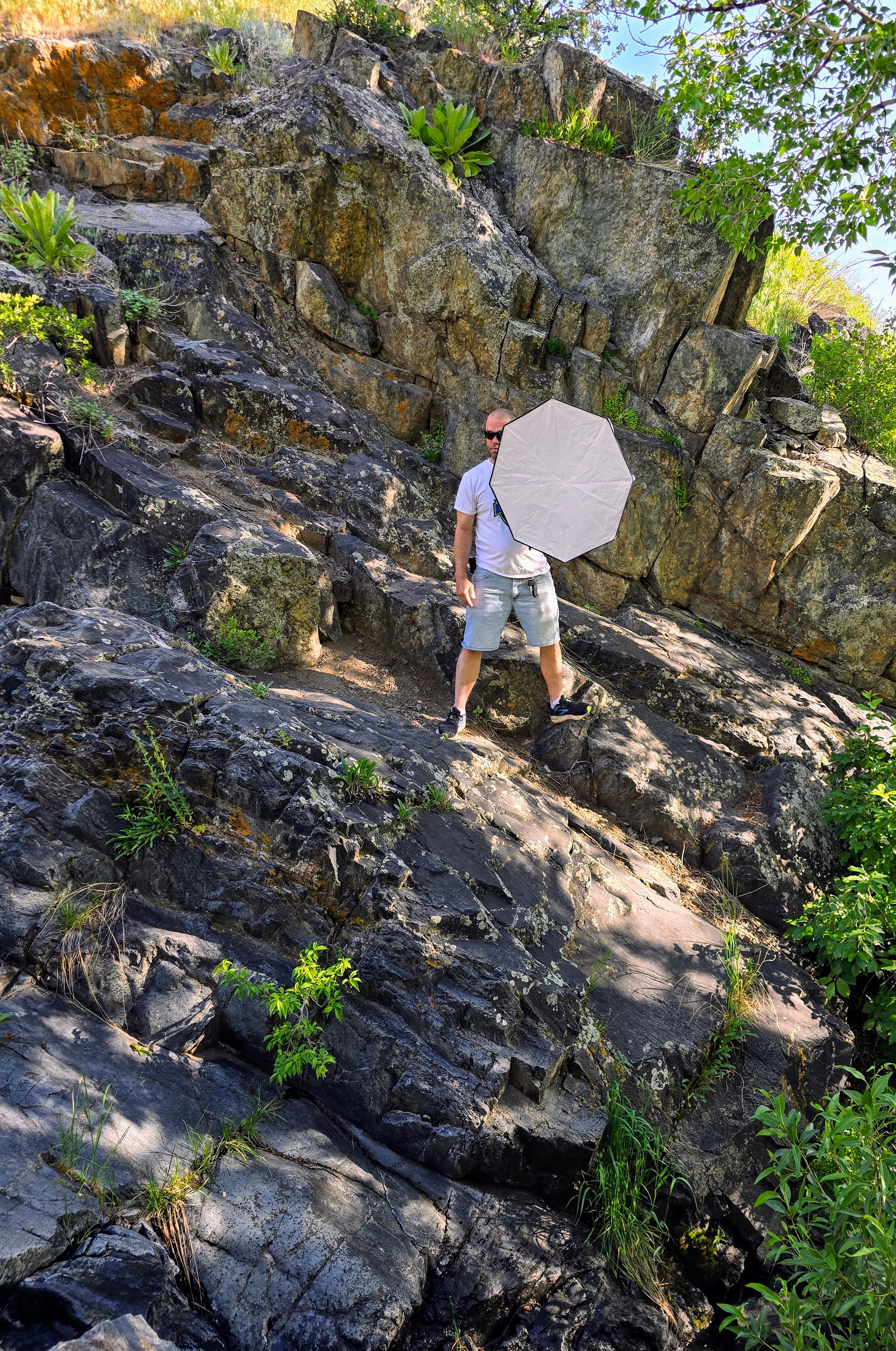 Carols Crew senior ambassador team girl laughing in shopping cart greeley colorado