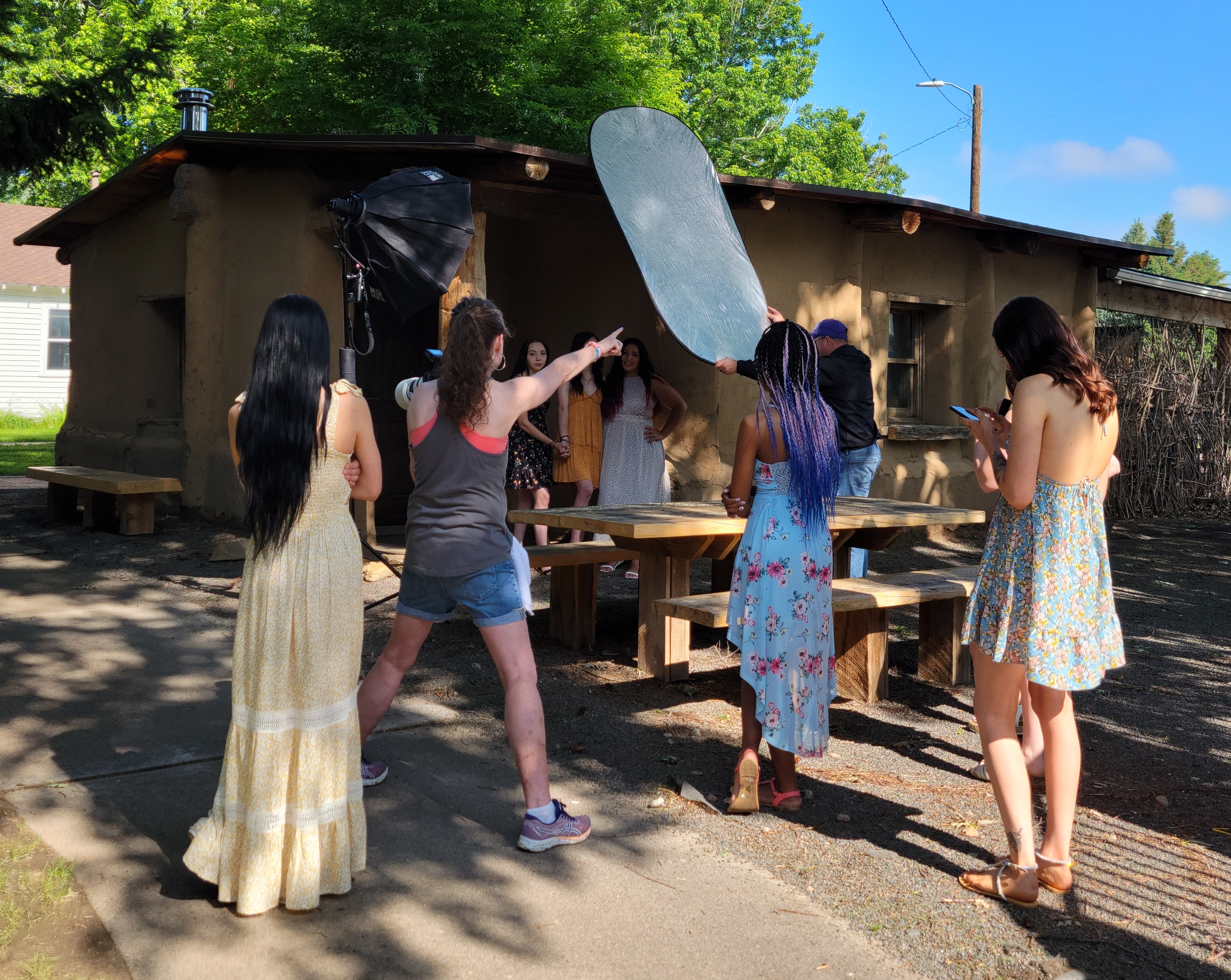 Carols Crew high school model team walking through green hills fort collins colorado