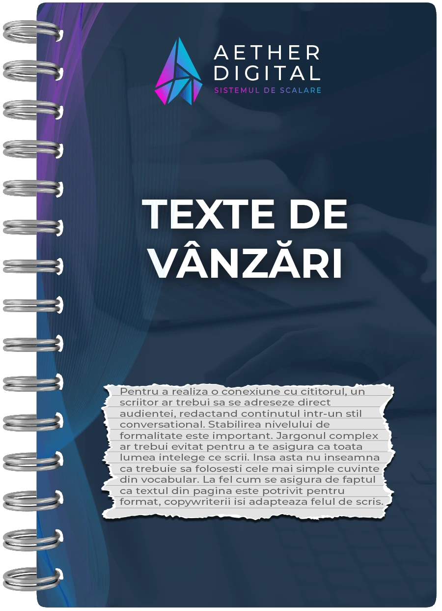 Texte de vânzări făcute pentru tine