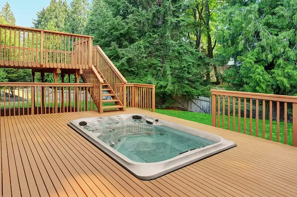 jacuzzi swim spa installation outdoor